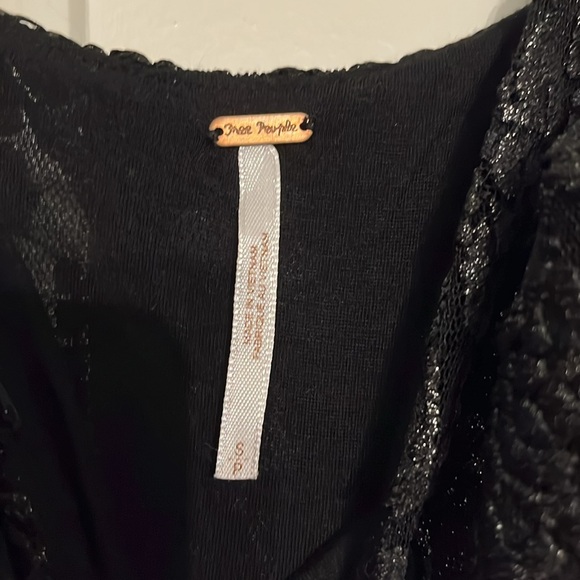 Free People Reflected Moonlight Metallic Foil Ombre Fit n Flare Dress - Picture 5 of 5